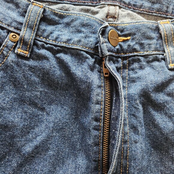 L.L. Bean Women’s 100% Cotton Denim Jeans – Size 14 M/T – Dark Blue Straight Leg - Picture 7 of 7